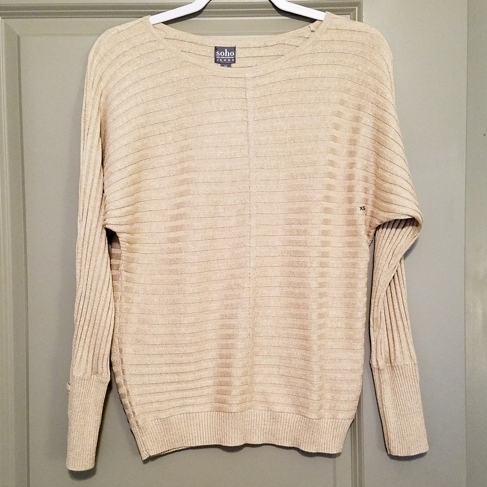 NY&CO Gold sparkly sweater New
